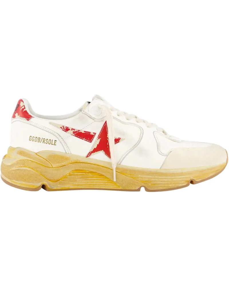 Golden Goose Low-Top Sneaker Heren Running Sole Sneaker Wit beige Beige