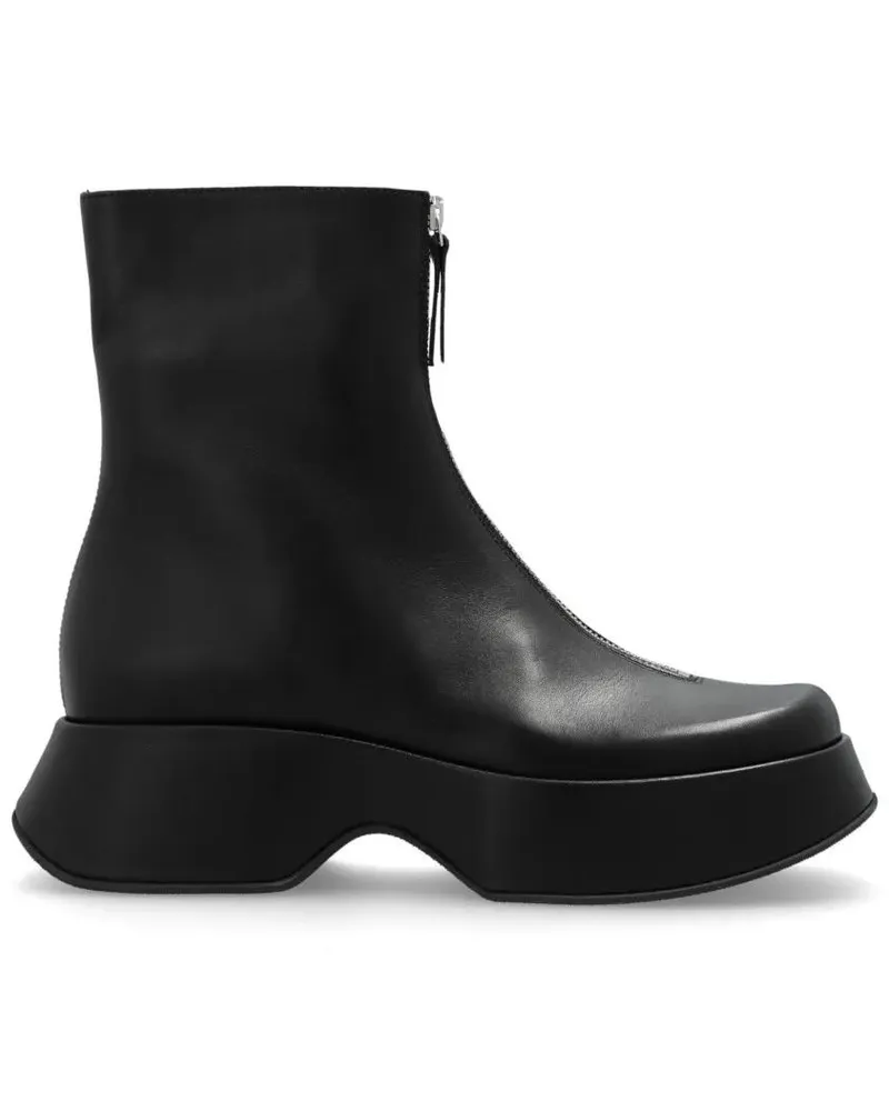 Vic Matié Stiefel Ankle Boots With High Wedge Sole schwarz Schwarz