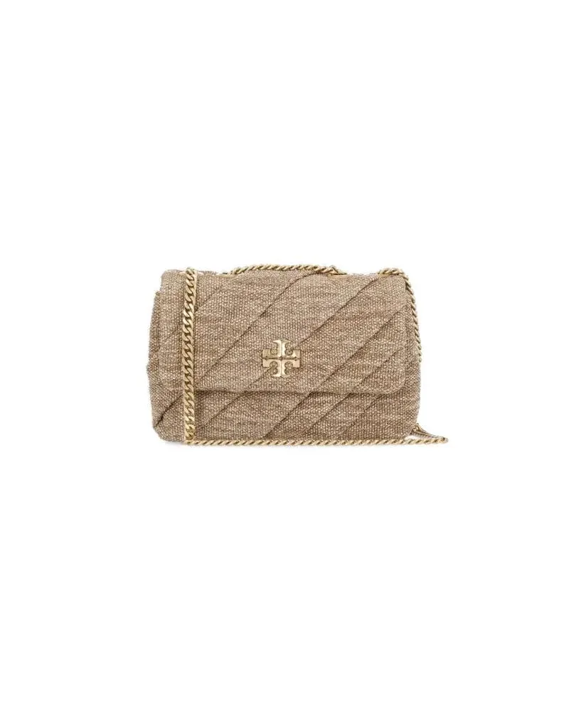 Tory Burch Shopper Kira Draped Raffia Bag Braun