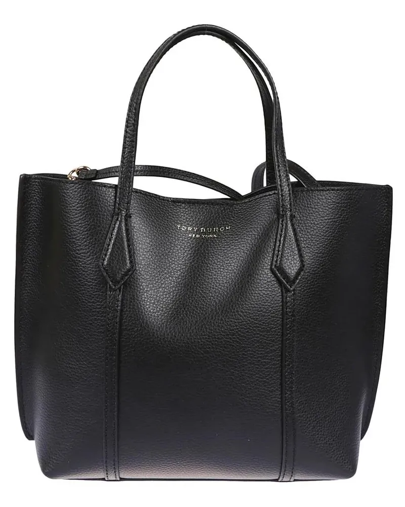 Tory Burch Shopper & Totes Perry Pebbled Leather Tote schwarz Schwarz