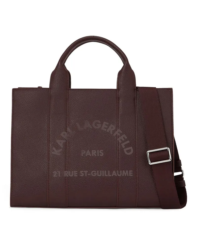 Karl Lagerfeld Shopper Rue St-Guillaume mittelgroße Tote Bag braun Braun