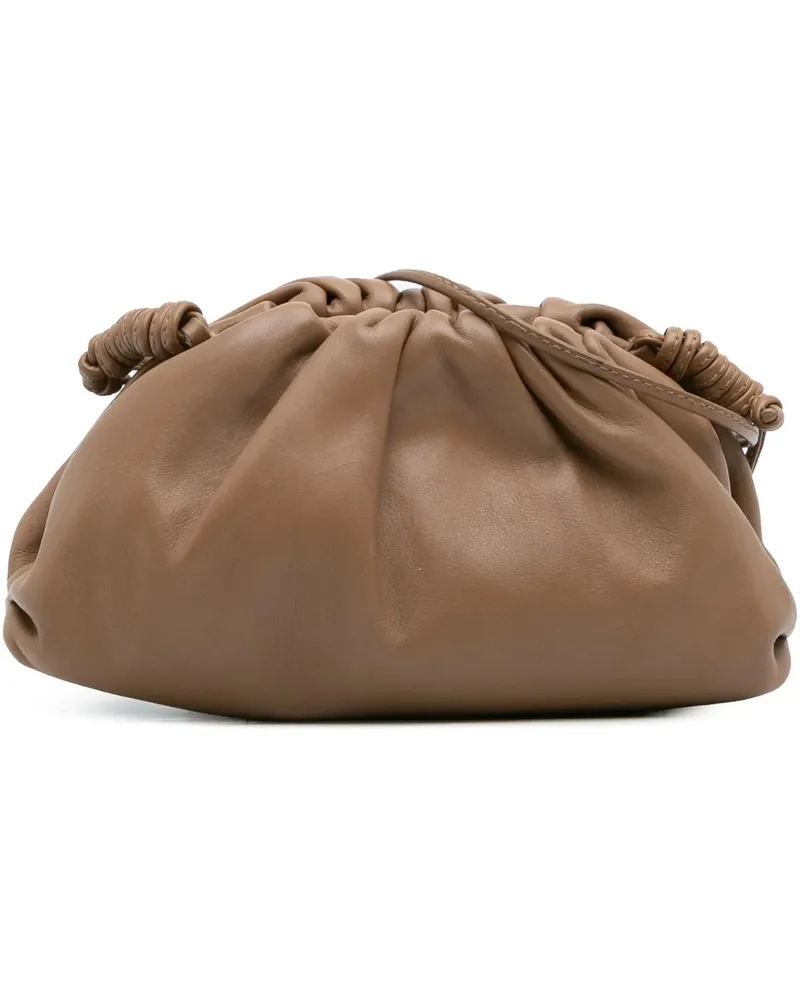 Bottega Veneta Hobo Bags Lambskin The Mini Pouch Crossbody braun Braun