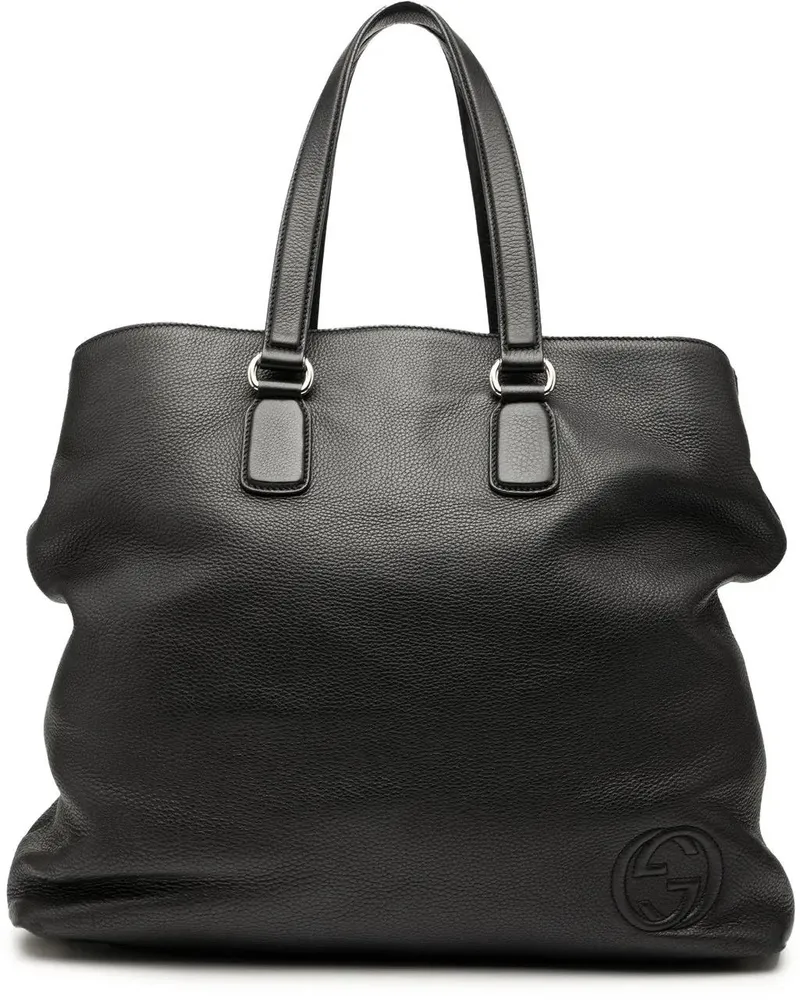 Gucci Shopper Leather Soho Open Tote schwarz Schwarz