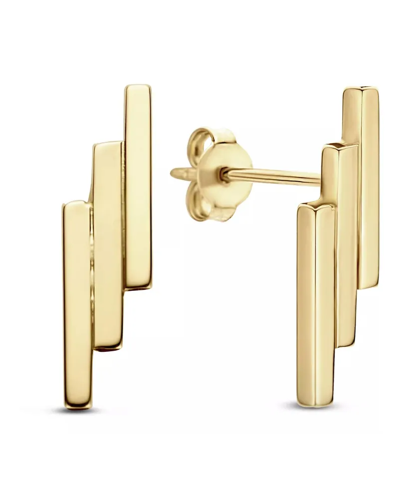 Isabel Bernard Ohrringe  Le Marais damen Ohrstecker 585 Gold Gold