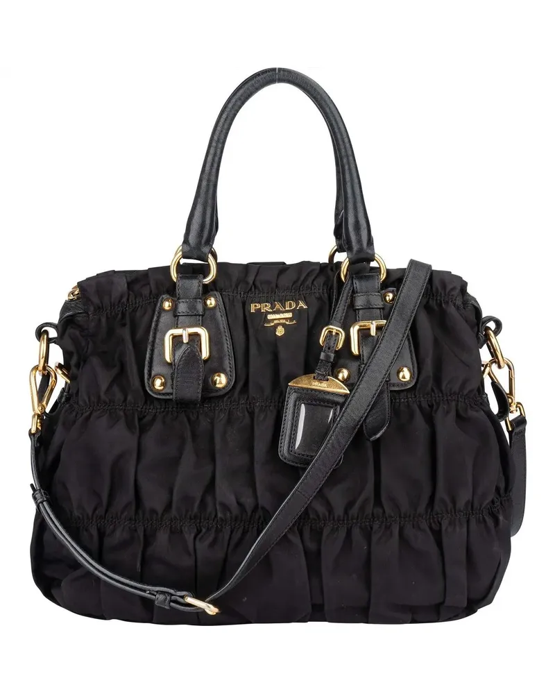 Prada Crossbody Bags  Quilted Nylon City Handbag schwarz Schwarz