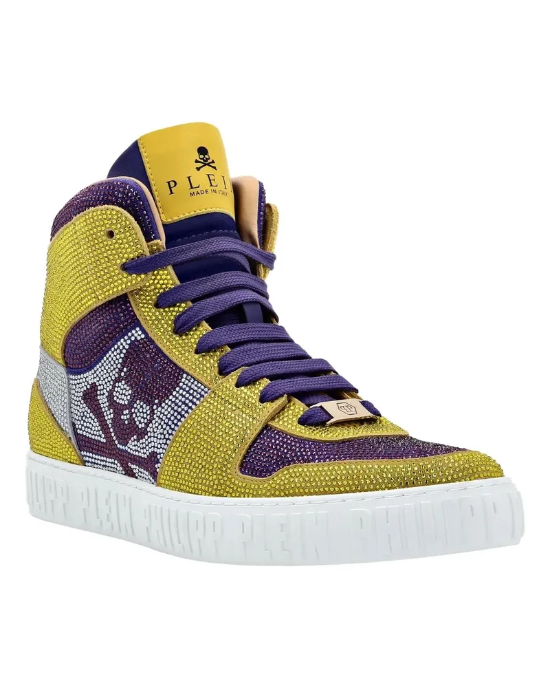 Philipp Plein Low-Top Sneaker Hightop-Sneaker Notorious Mit Schmucksteinen gelb Gelb