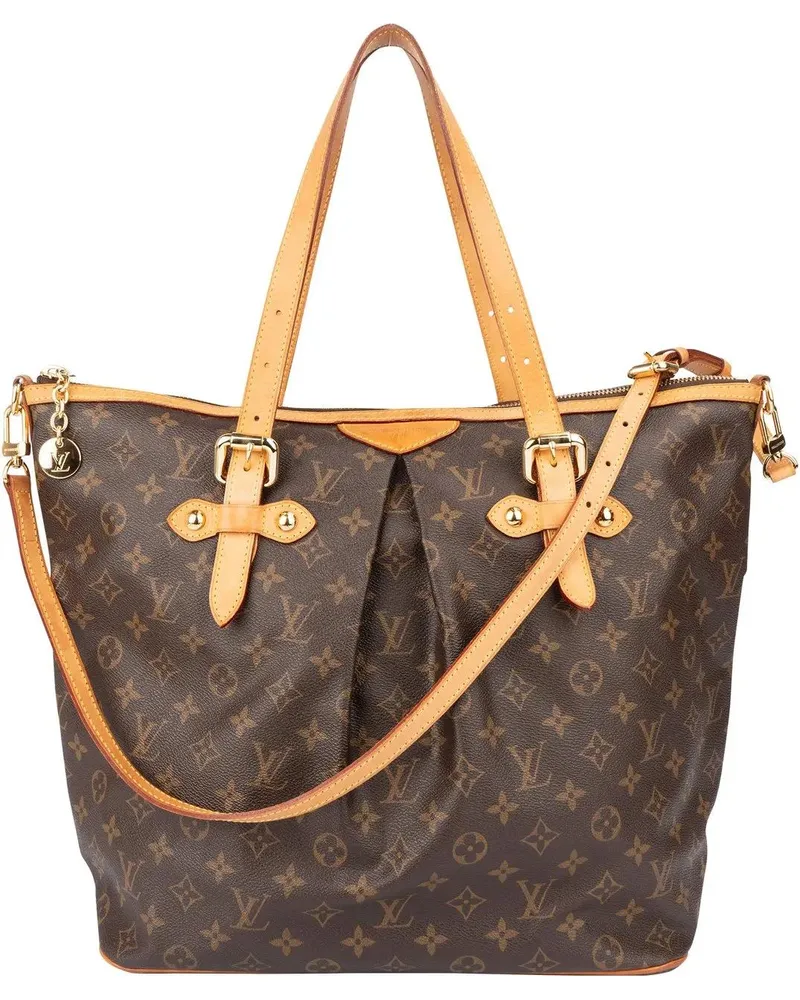 Louis Vuitton Crossbody Bags  Canvas Monogram Palermo GM Shoulder braun Braun