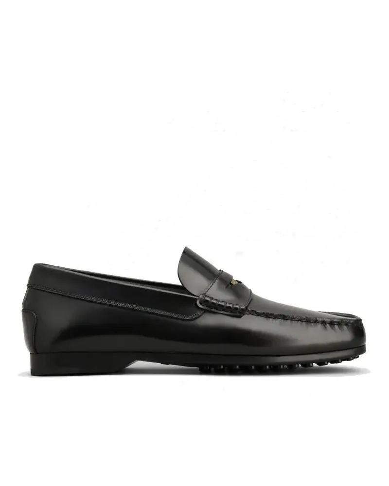 TOD'S Loafer Penny Leather Loafers schwarz Schwarz