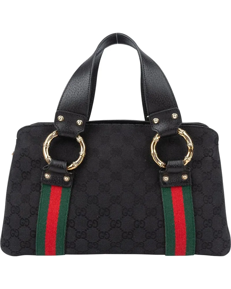 Gucci Crossbody Bags  GG Monogram Bamboo Handbag schwarz Schwarz