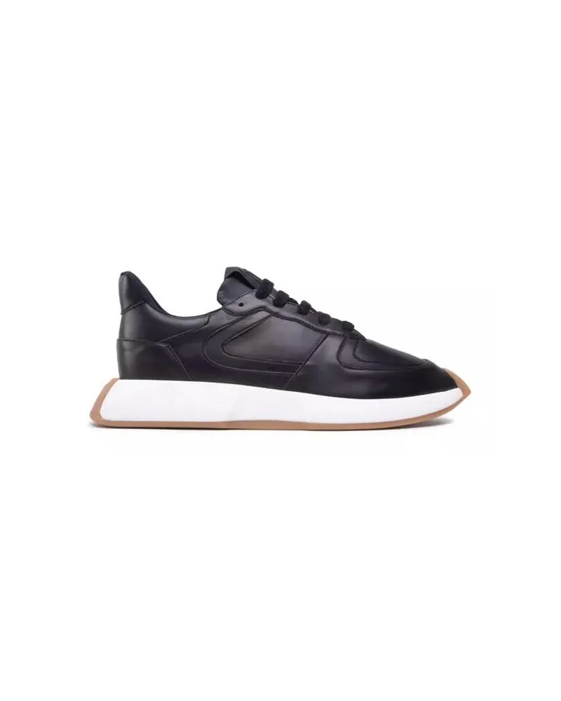 Giuseppe Zanotti Low-Top Sneaker Black Leather Sneakers schwarz Schwarz