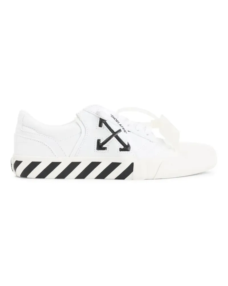 OFF-WHITE Low-Top Sneaker Vulc Undercut White And Black Cotton Sneakers weiß Weiß