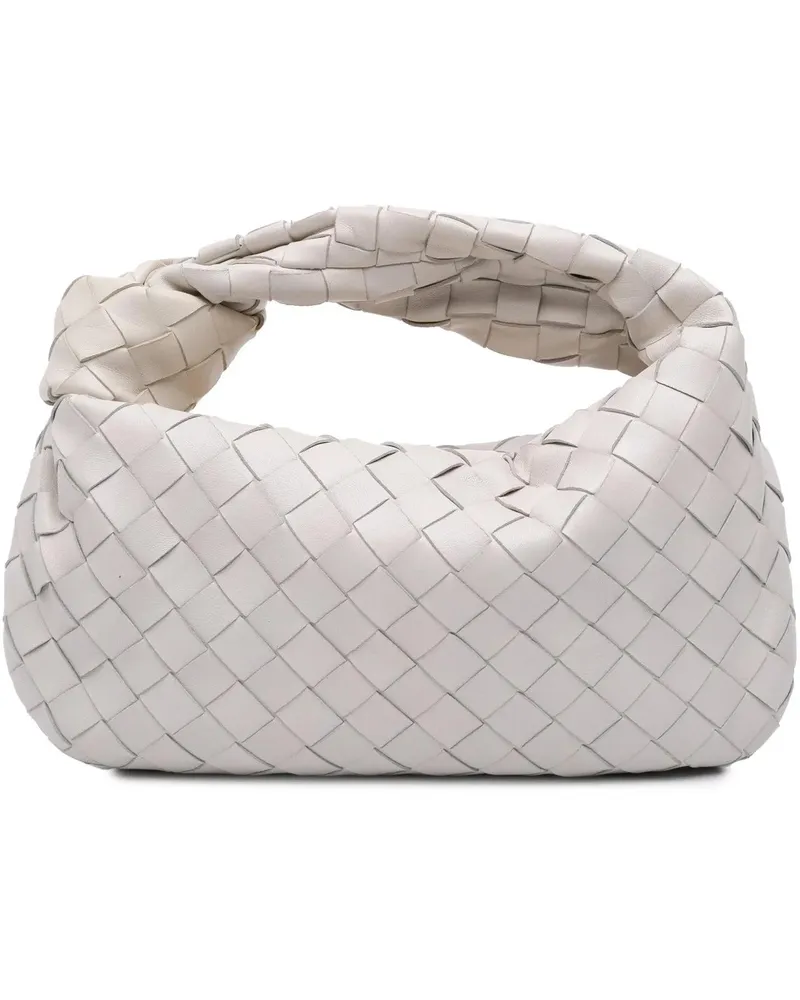 Bottega Veneta Hobo Bags Mini Nappa Intrecciato Jodie weiß Weiß