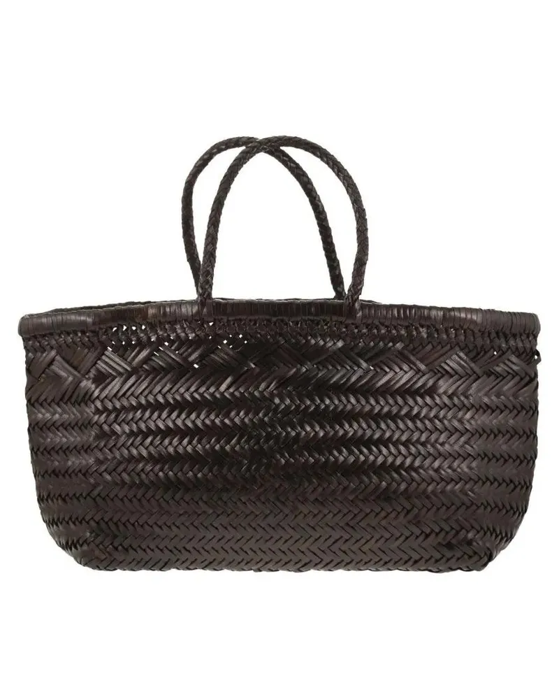 Dragon Diffusion Shopper & Totes Triple Jump Big - Woven Leather Bag braun Braun
