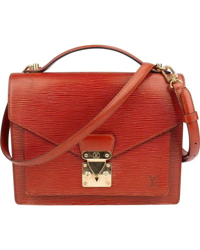 Louis Vuitton Crossbody Bags  Cognac Epi Leather Monceau Handbag braun Braun