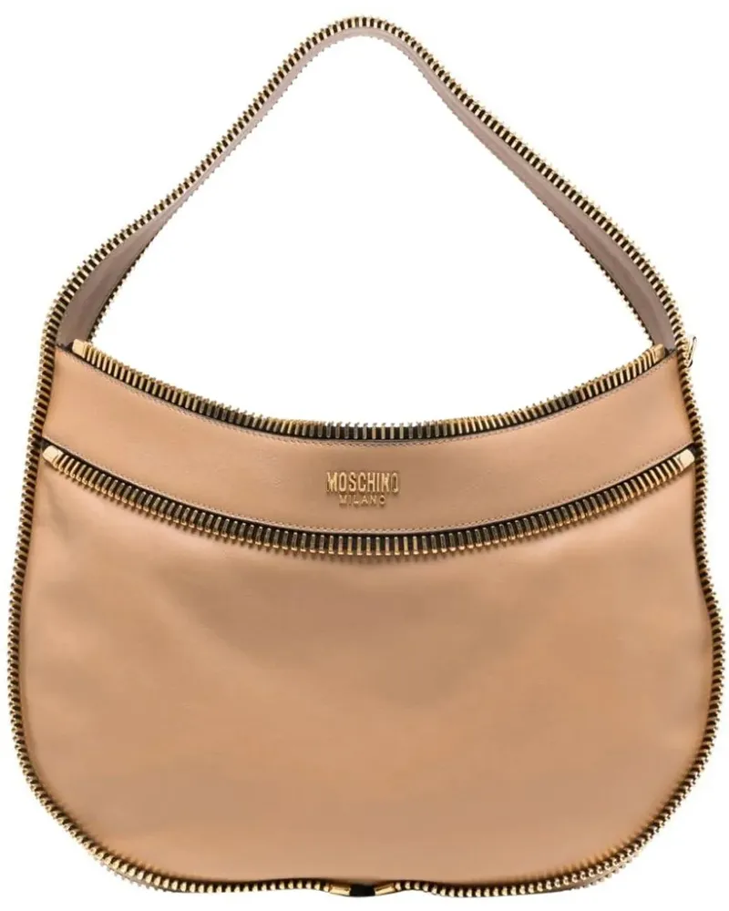 Moschino Hobo Bags Bags Multi Brown braun Braun