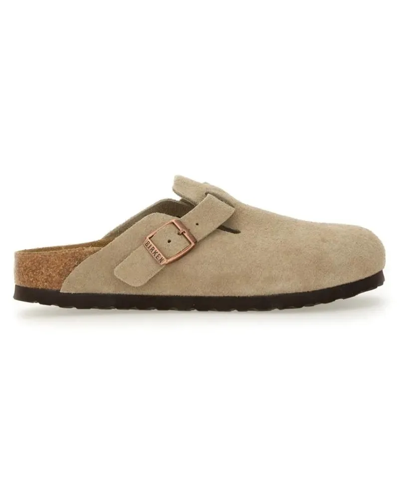 Birkenstock Loafer Soft Suede Slip-On Clogs With Adjustable Buckle pink Rosa