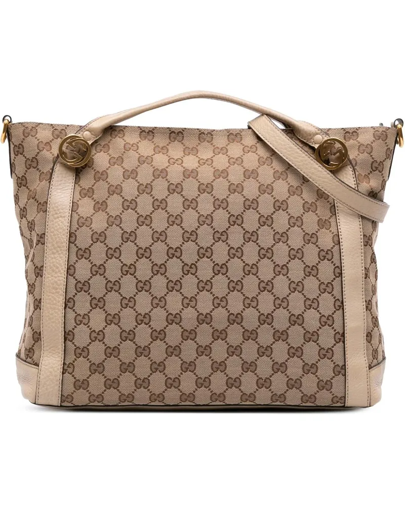 Gucci Hobo Bags GG Canvas Miss GG Satchel braun Braun