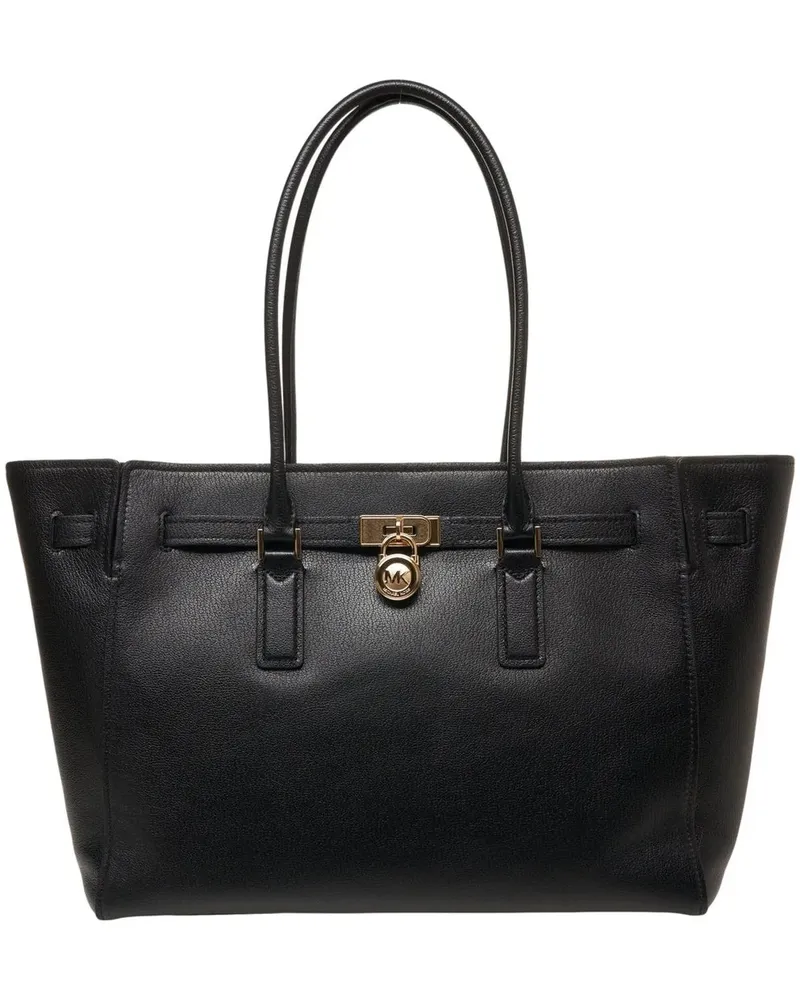 Michael Kors Shopper Grained leather shopper schwarz Schwarz