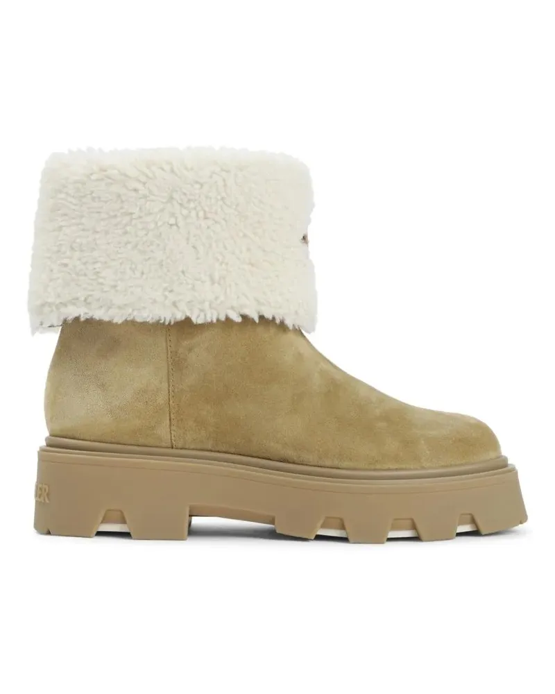 Moncler Stiefel Suede Ankle Boots beige Beige