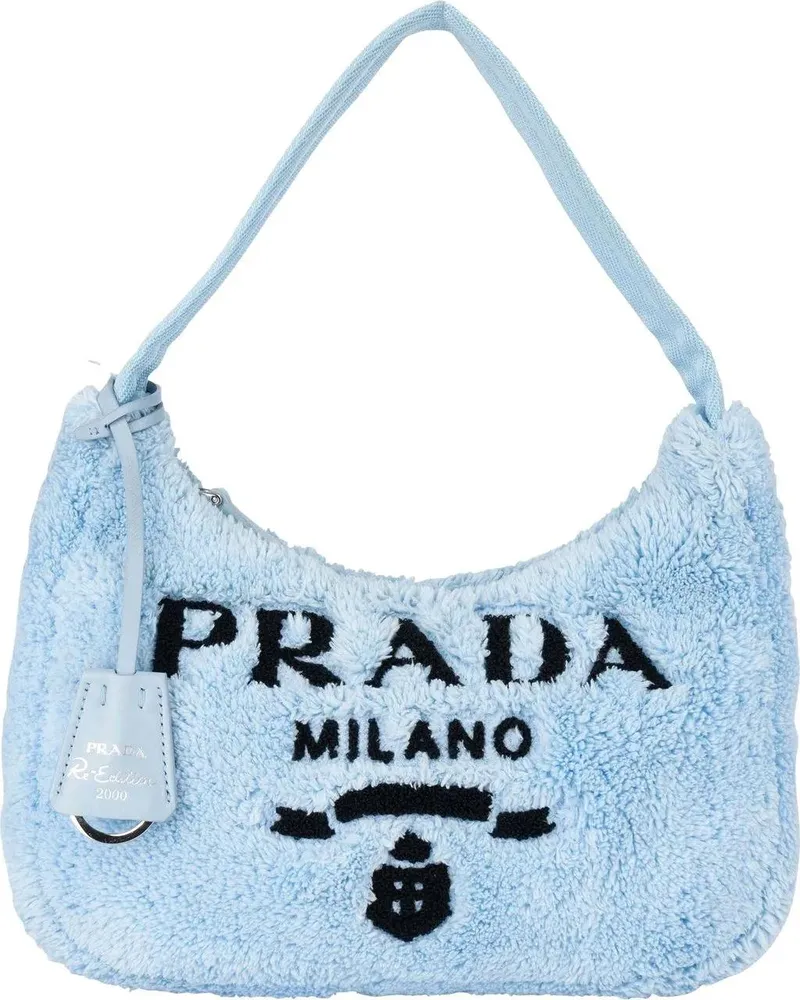 Prada Crossbody Bags  Blue Terry Re-Edition Handbag bunt Bunt