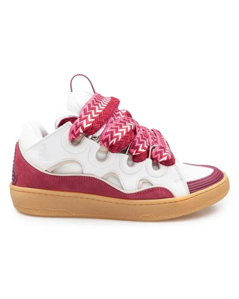 Lanvin Low-Top Sneaker Curb Sneakers With Padded Tongue And Multicolor La rot Rot