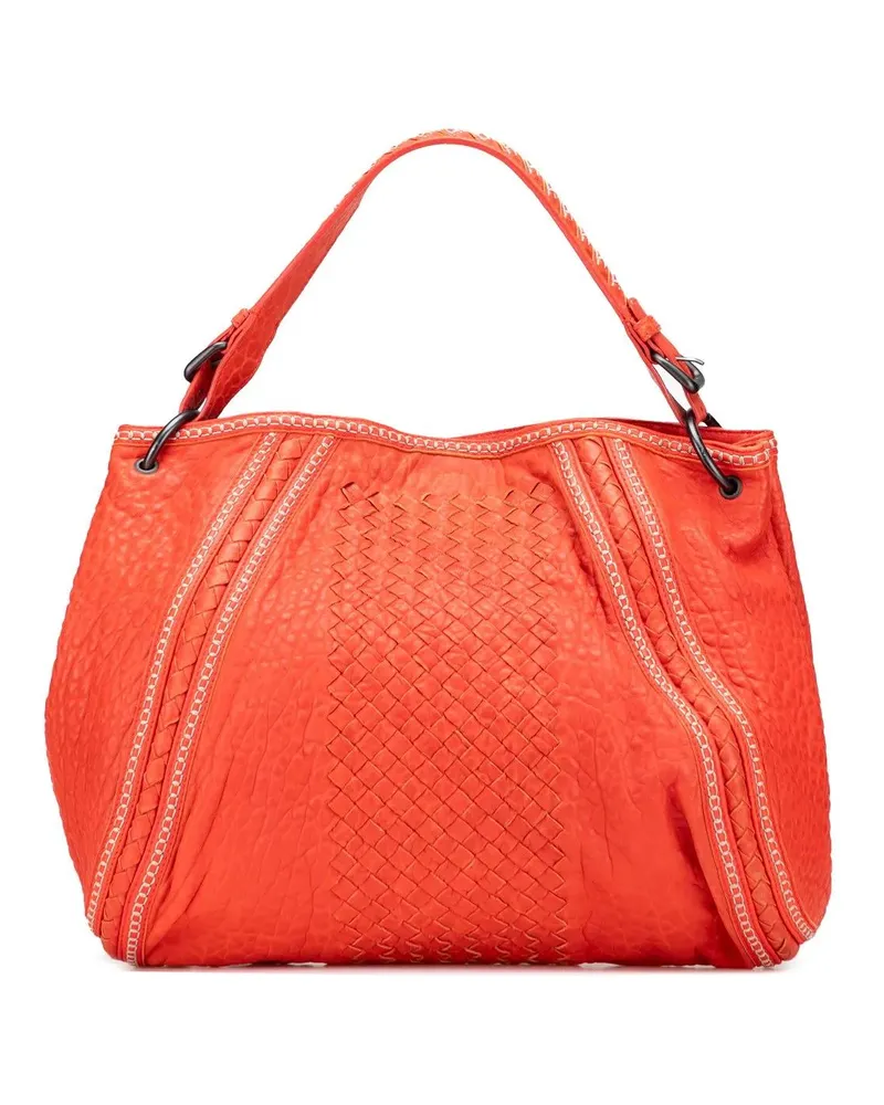 Bottega Veneta Shopper Leather Intrecciato Tote orange Orange