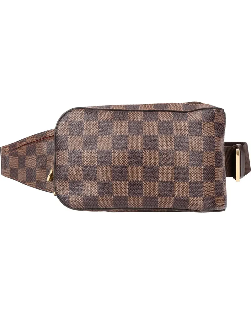 Louis Vuitton Crossbody Bags  Damier Ebene Monogram Geronimo Cross braun Braun