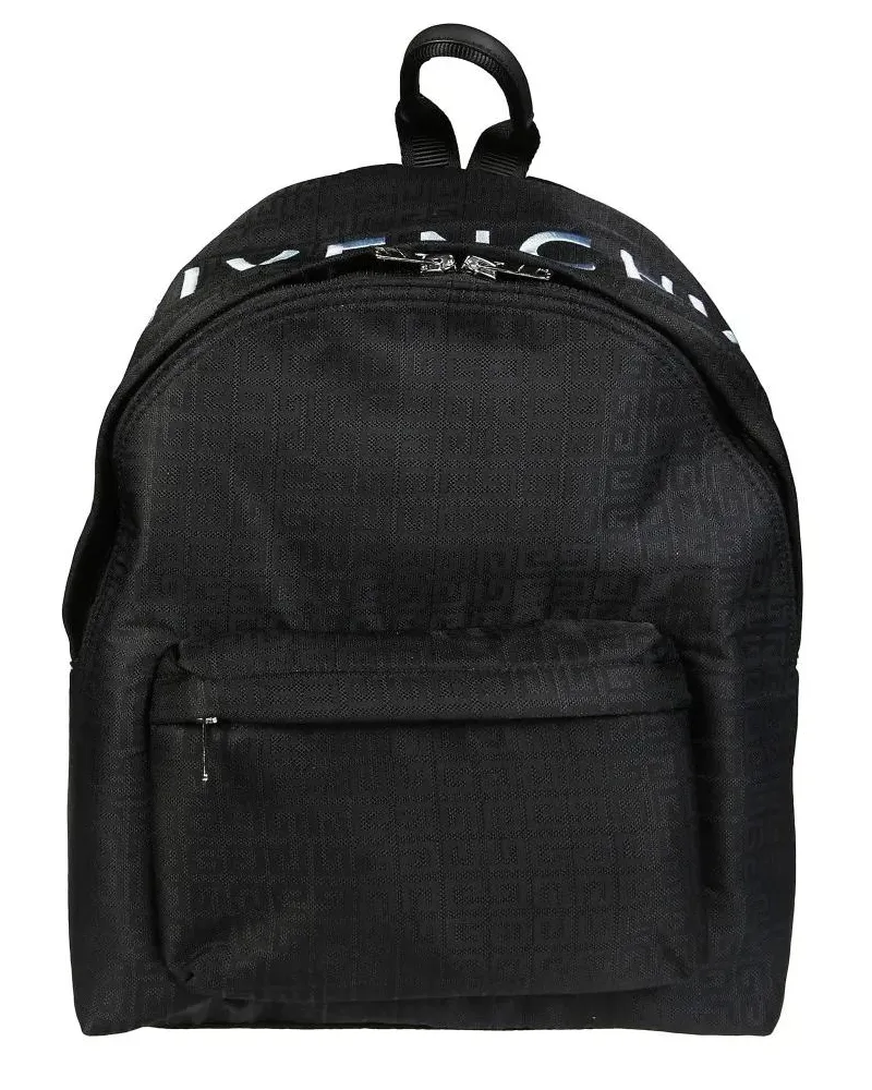 Givenchy Rucksäcke Red Logo Backpack schwarz Schwarz