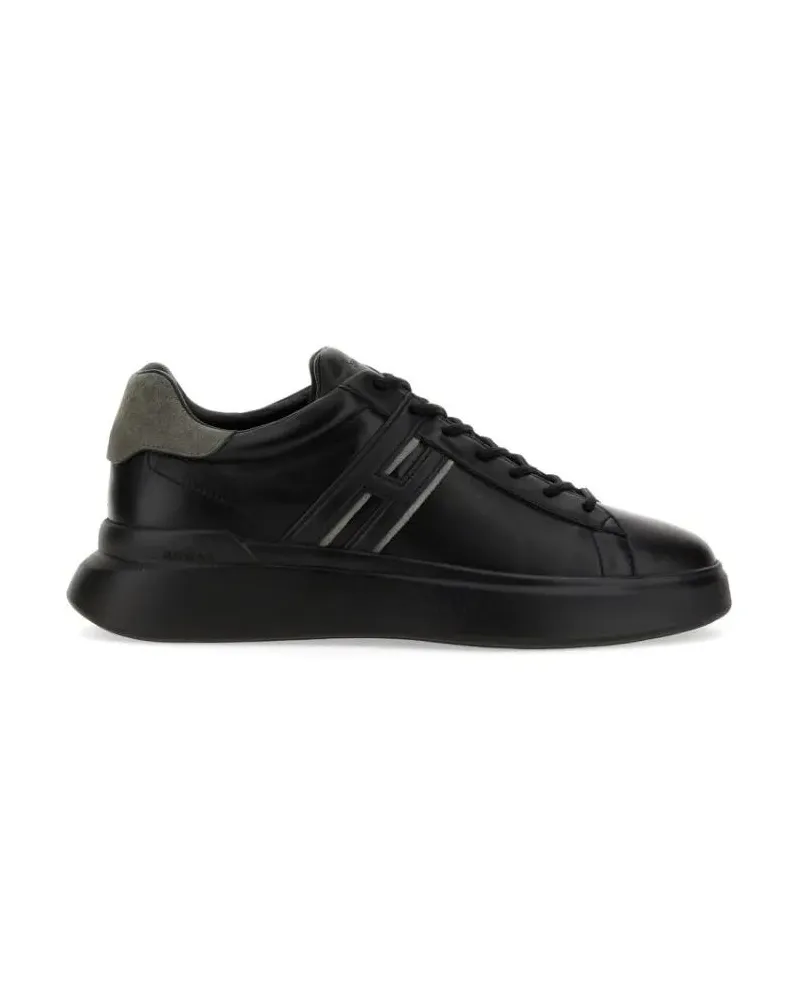 Hogan Low-Top Sneaker Double Layer Printed Wood Long Dress schwarz Schwarz