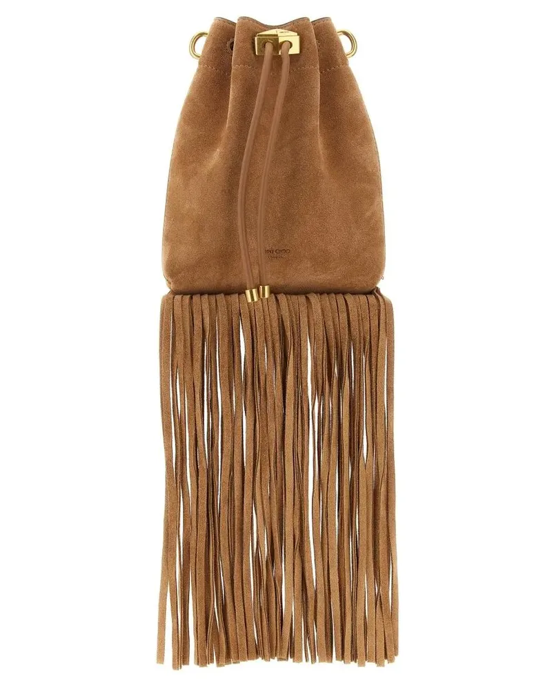 Jimmy Choo Beuteltaschen Cinch' Mini Bucket Bag braun Braun