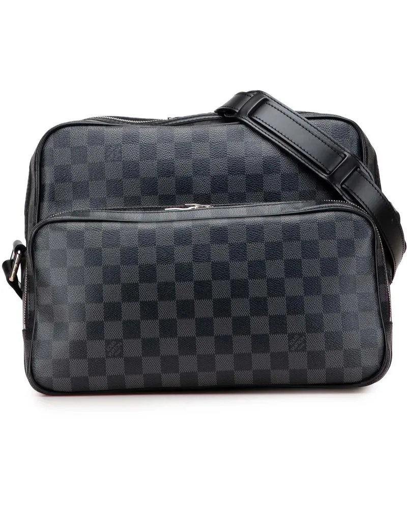 Louis Vuitton Hobo Bags Damier Graphite Sac Leoh schwarz Schwarz