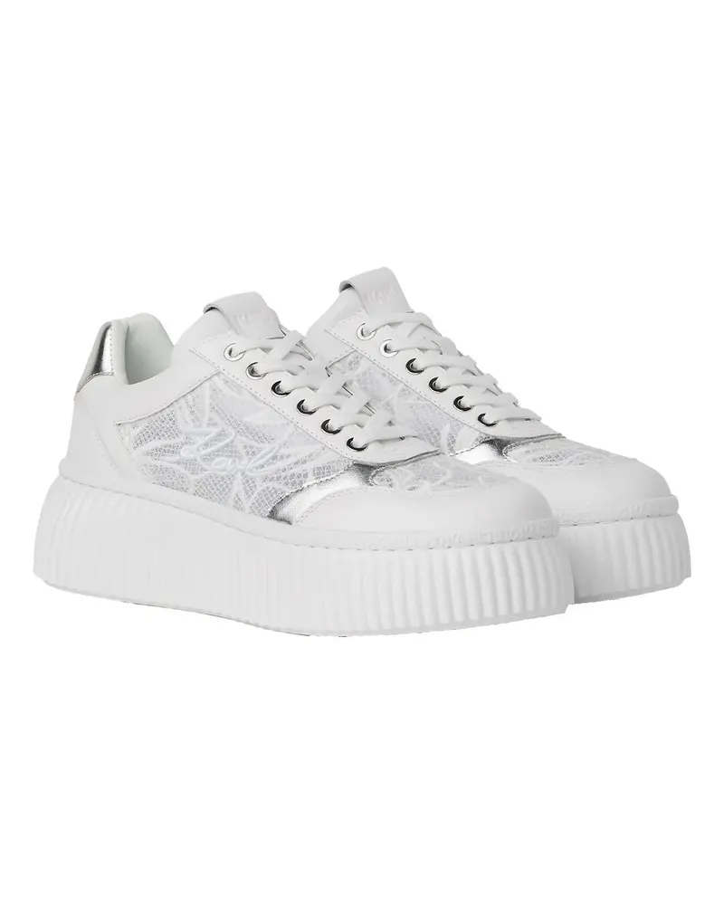 Karl Lagerfeld Low-Top Sneaker KREEPER ORCHIDEEN-SNEAKERS weiß Weiß