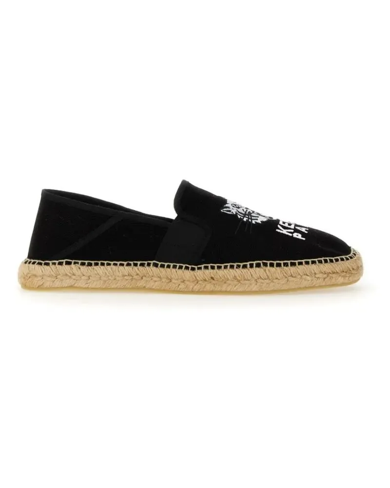 Kenzo Loafer "Lucky Tiger" Espadrille schwarz Schwarz