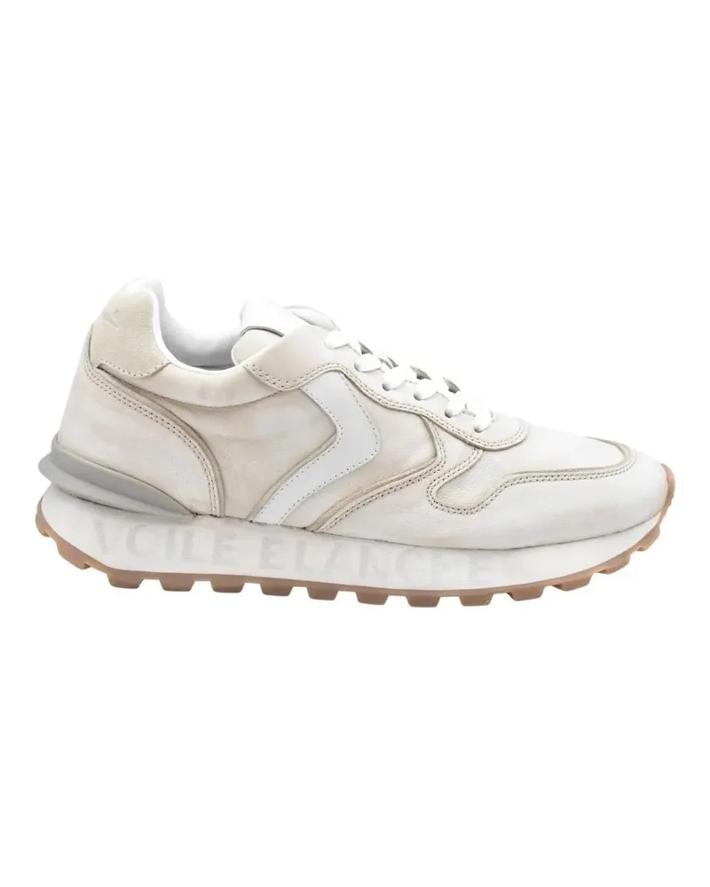 Voile Blanche Low-Top Sneaker Laced White Sneakers With Smooth Upper weiß Weiß