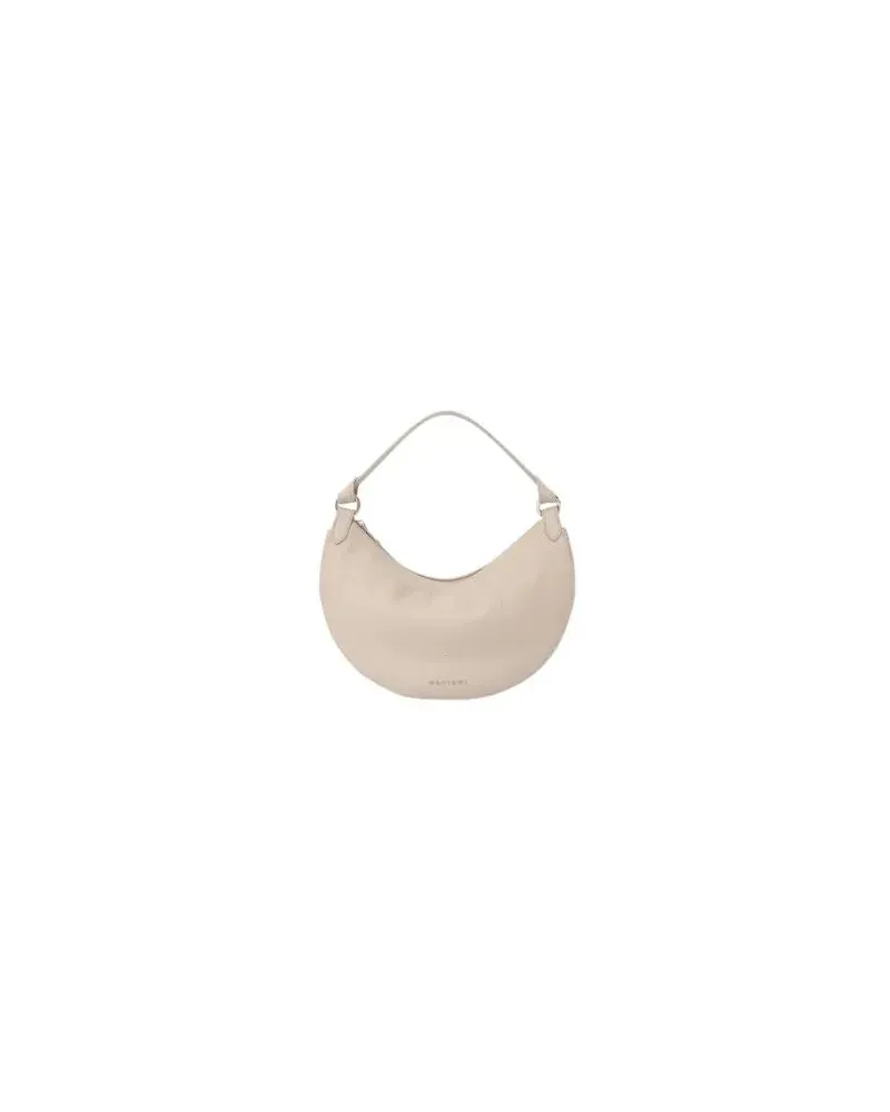 Orciani Crossbody Bags Crescent-Shaped Handbag In Smooth Leather beige Beige
