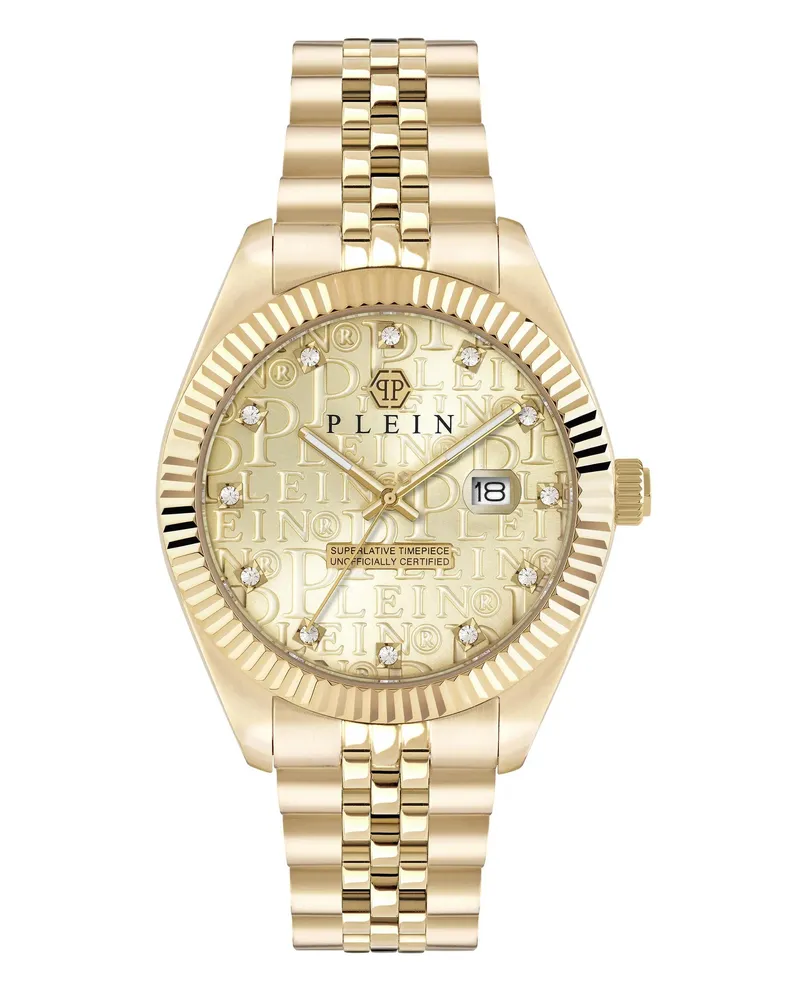 Philipp Plein Uhren Quarz-Analoguhr Date Superlative Gent gold Gold