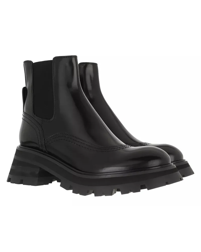 Alexander McQueen Stiefel & Boots Wander Chelsea Boots Leather schwarz Schwarz