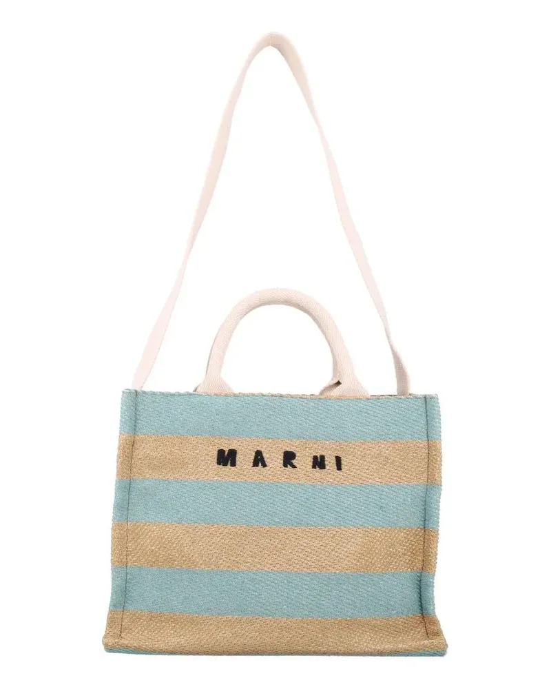Marni Shopper & Totes Raffia-Effect Small Tote Bag bunt Bunt