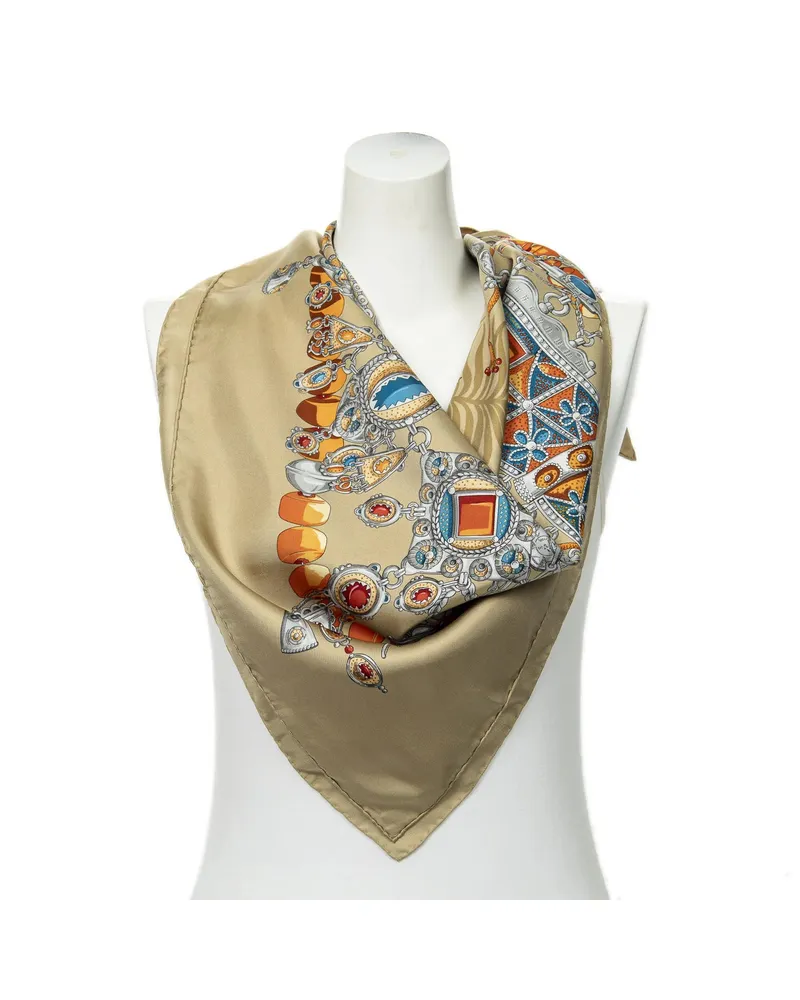 Hermès Crossbody Bags Scarf goldfarben Gold