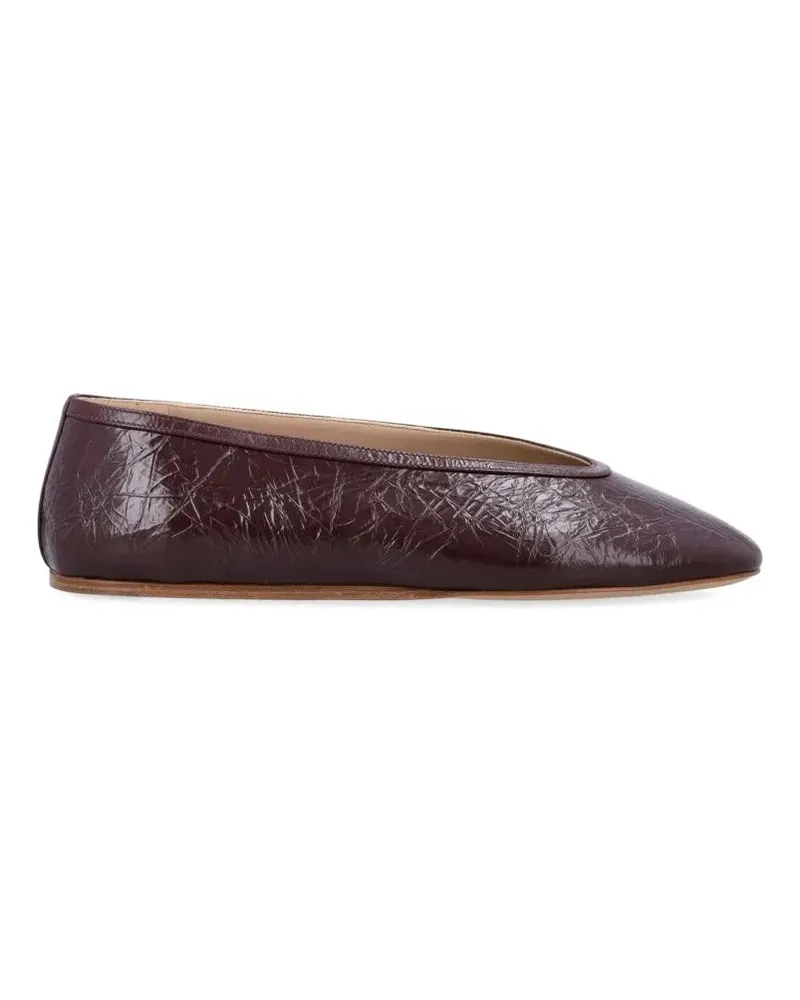 Le Monde Béryl Luna Slippers Auberigne Naplack Leather braun Braun