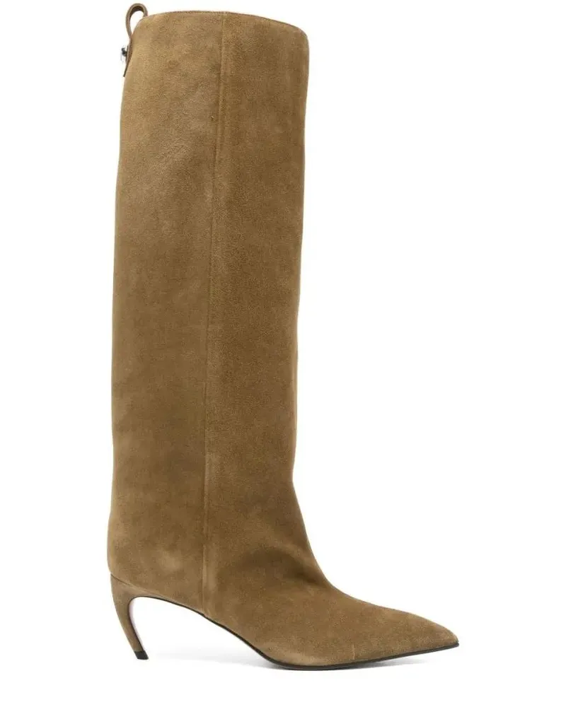 ATTICO Stiefel Brown Goat Leather Ankle Boots braun Braun