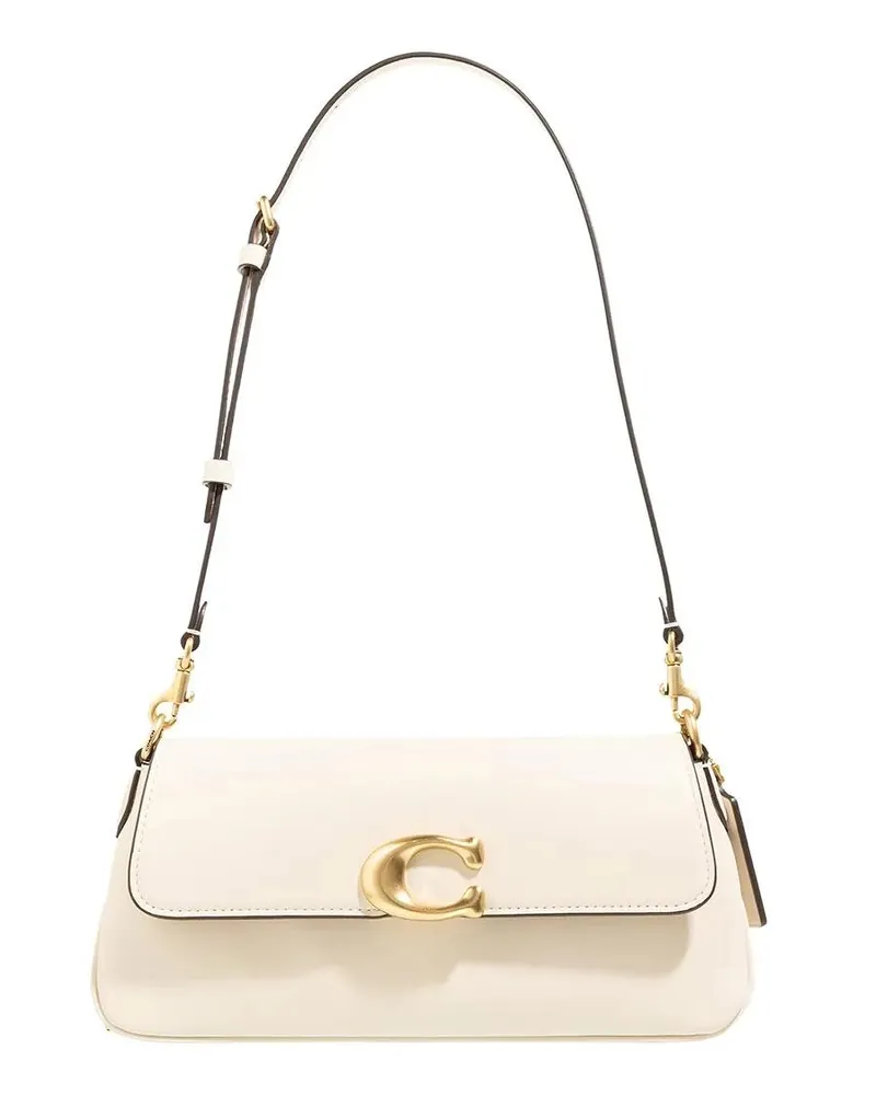 Coach Hobo Bags Refined Calf Leather Jet Shoulder Bag beige Beige