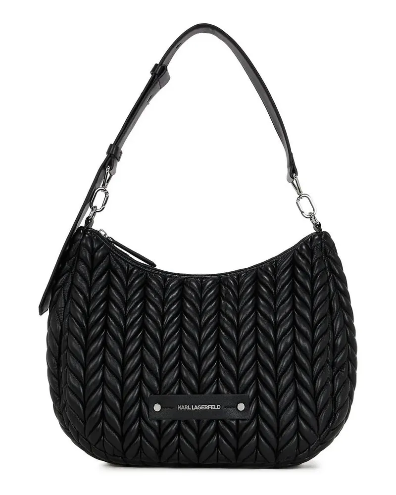 Karl Lagerfeld Hobo Bags K/WEAVE HOBO-TASCHE schwarz Schwarz