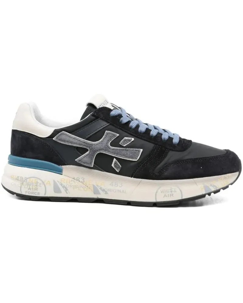 Premiata Low-Top Sneaker Blue Sneakers With Suede grau Grau