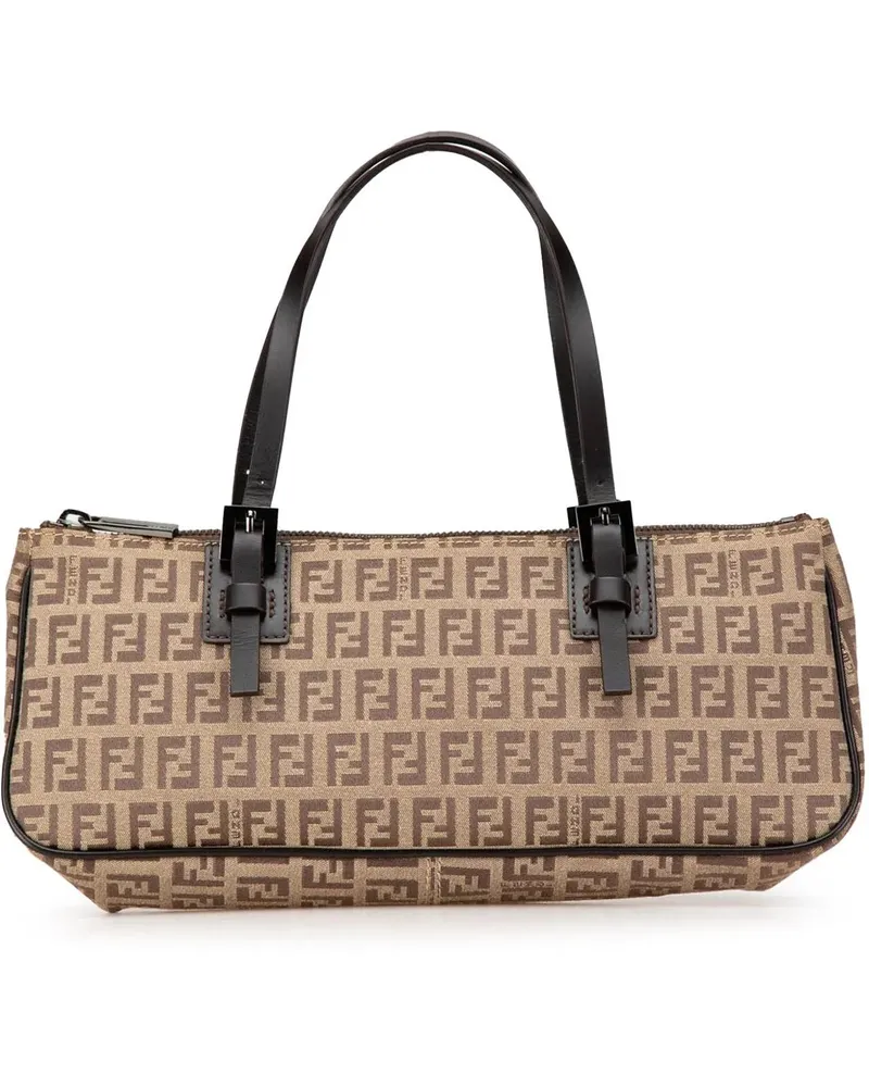 Fendi Crossbody Bags Zucchino Canvas Handbag braun Braun