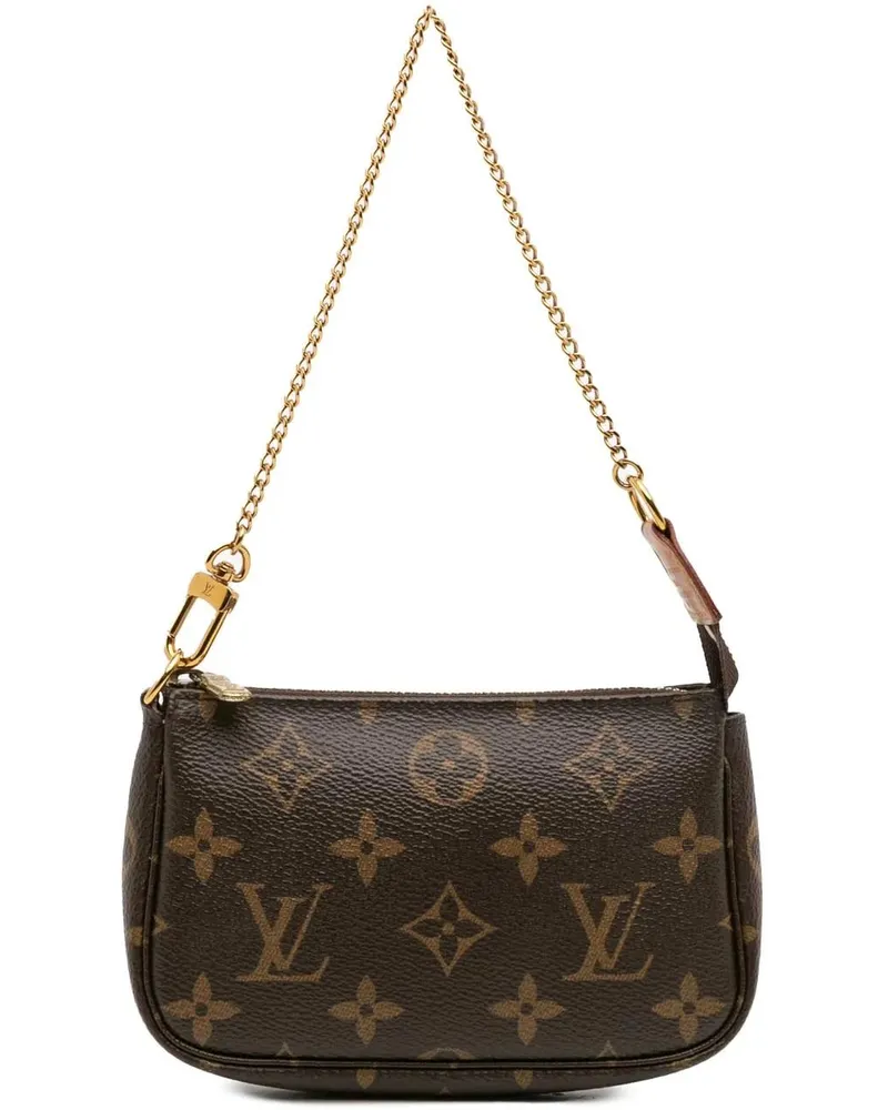Louis Vuitton Crossbody Bags Monogram Mini Pochette Accessoires braun Braun