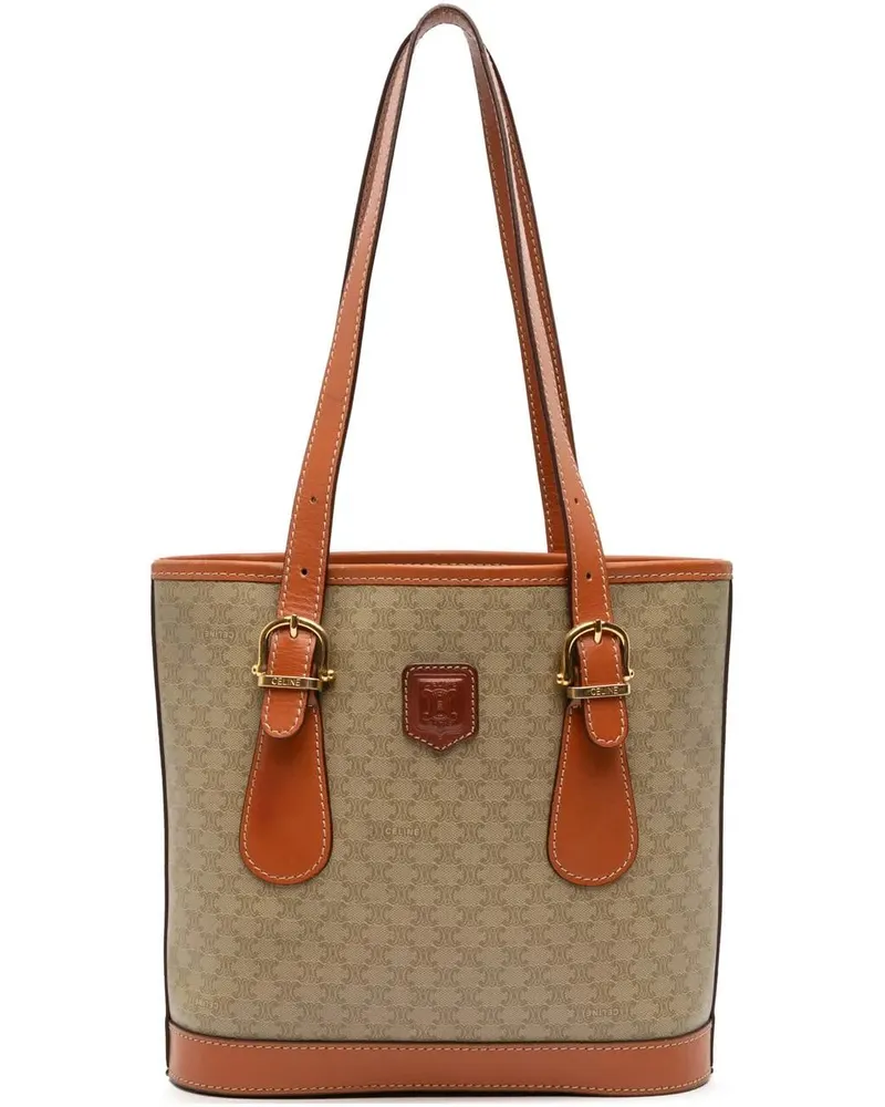 Celine Shopper Macadam Coated Canvas Tote braun Braun