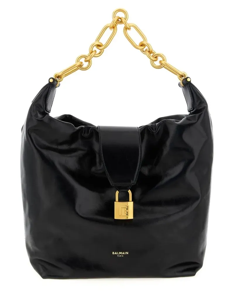 Balmain Hobo Bags 'Sync Hobo' Shoulder Bag schwarz Schwarz