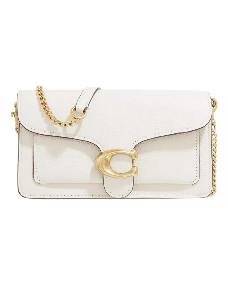 Coach Clutches Polished Pebble Leather Tabby Chain Clutch beige Beige