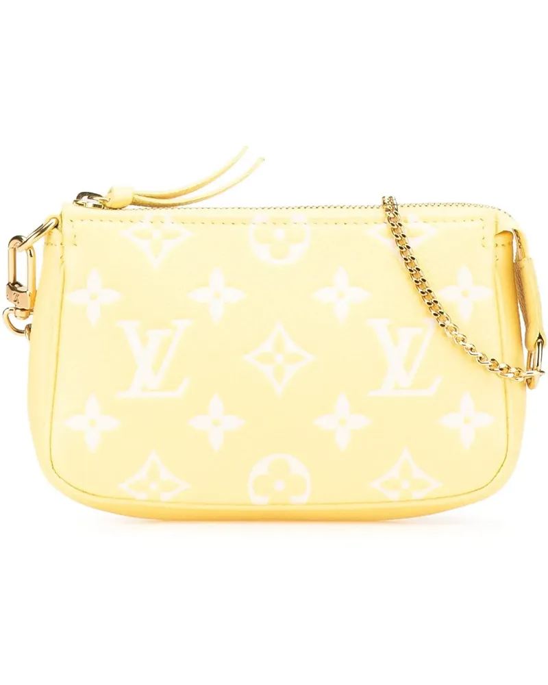 Louis Vuitton Crossbody Bags Bicolor Monogram Empreinte Mini Pochette Accessoir gelb Gelb